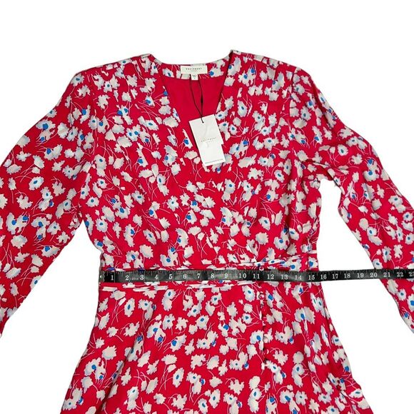 EQUIPMENT New w Tags ! 100% Silk Floral Dress Sz Large - Picture 11 of 15